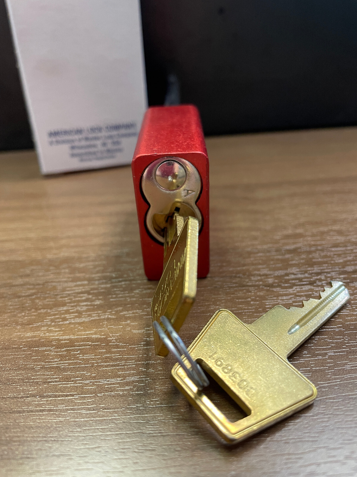 AMERICAN LOCK A1107RED. Safety Series Lockout Padlock Lock 3" Shank