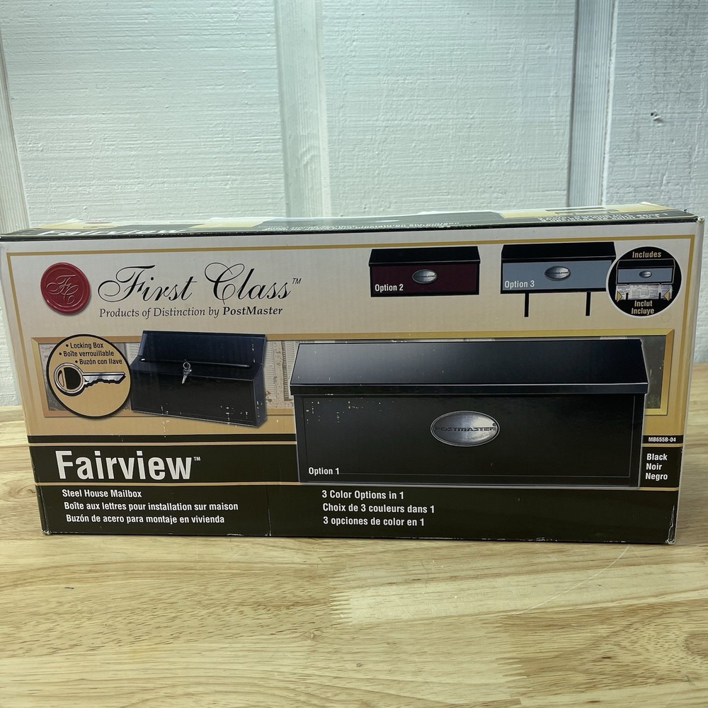 First Class Postmaster Steel house Mailbox