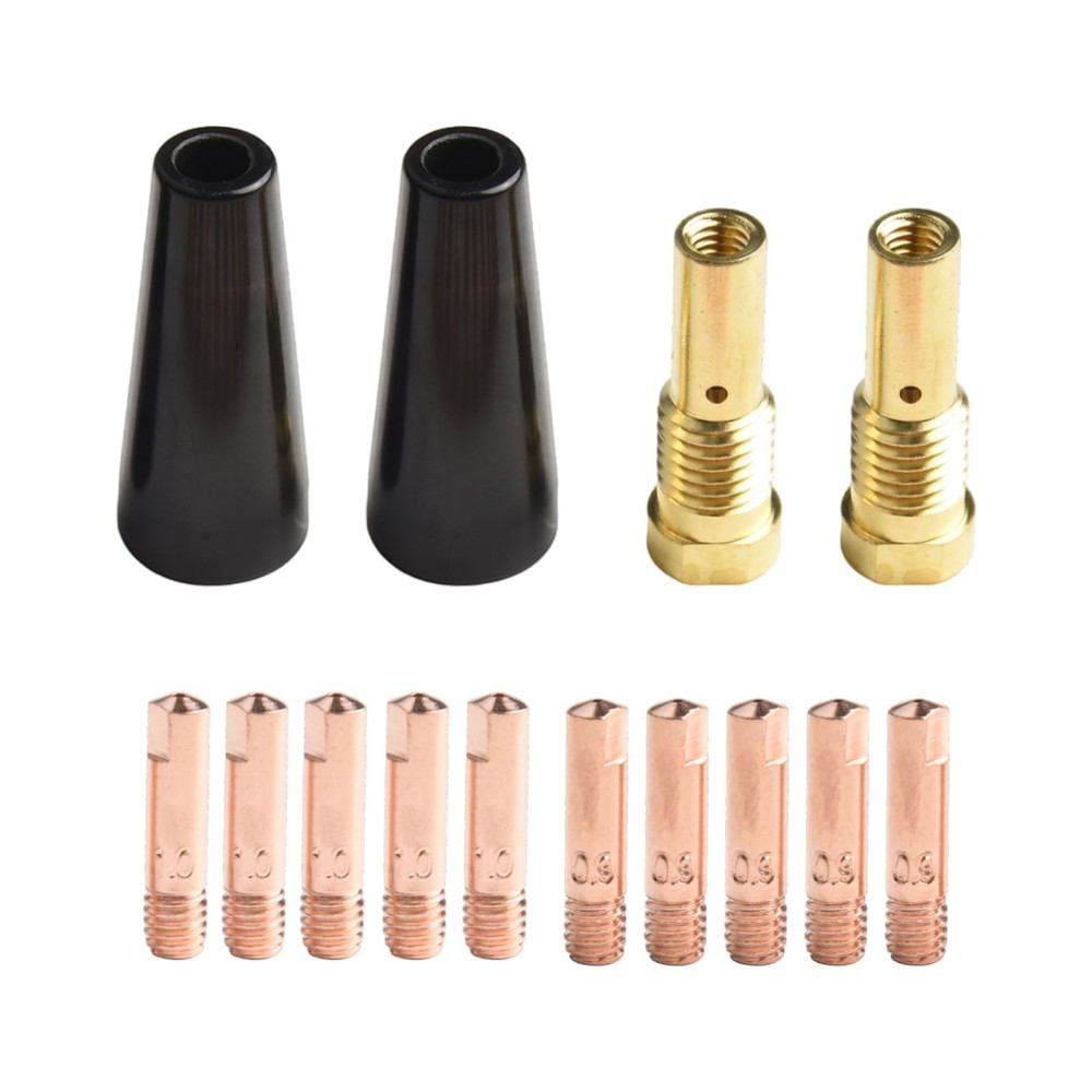 Welding Accessory Pack Includes Gasless Nozzles and Multiple Contact Tips