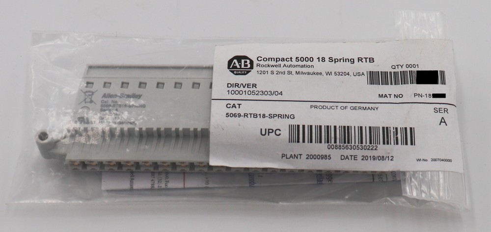 NEW ~ Allen-Bradley 5069-RTB18-Spring /A Compact 5000 18 Spring RTB！