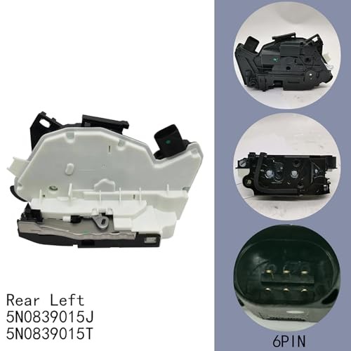 6pin Rear Driver Side Door Lock Actuator Compatible with VW Rear Driver side