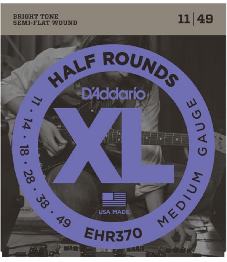 D'Addario EHR370 Half Rounds Medium 11-49 Electric Guitar Strings