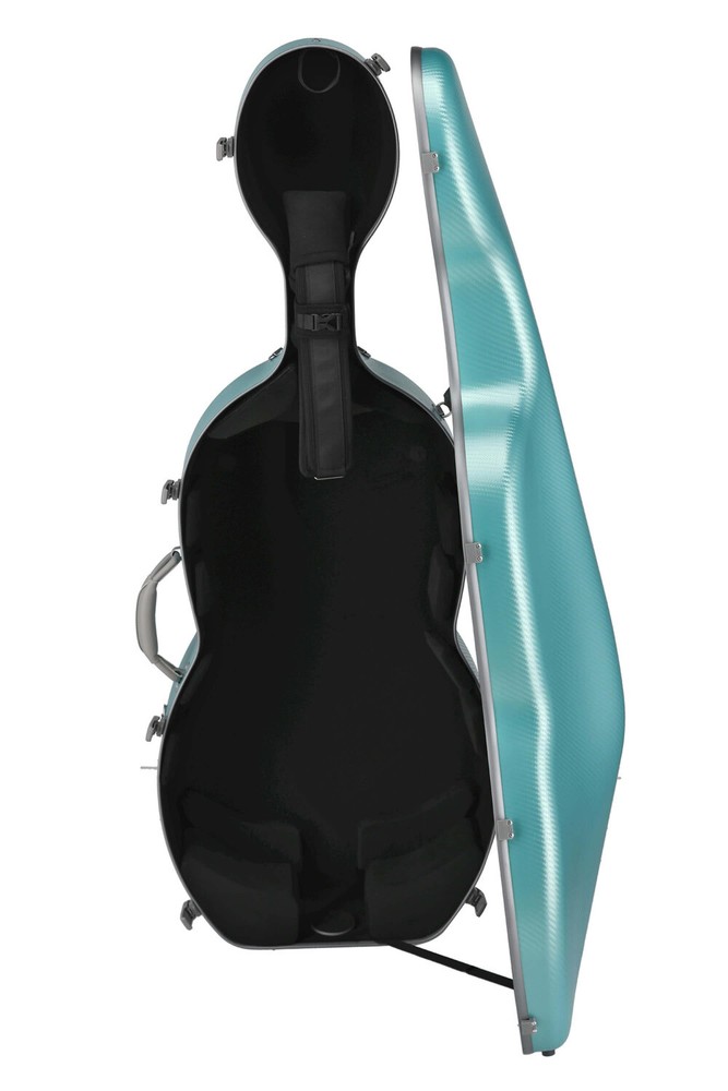 GEWApure cello case polycarbonate, model FUN, green-grey