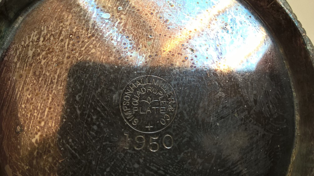 Simpson Hall Miller Coffee Tea Server Antique Victorian Repousse Silverplate 8"