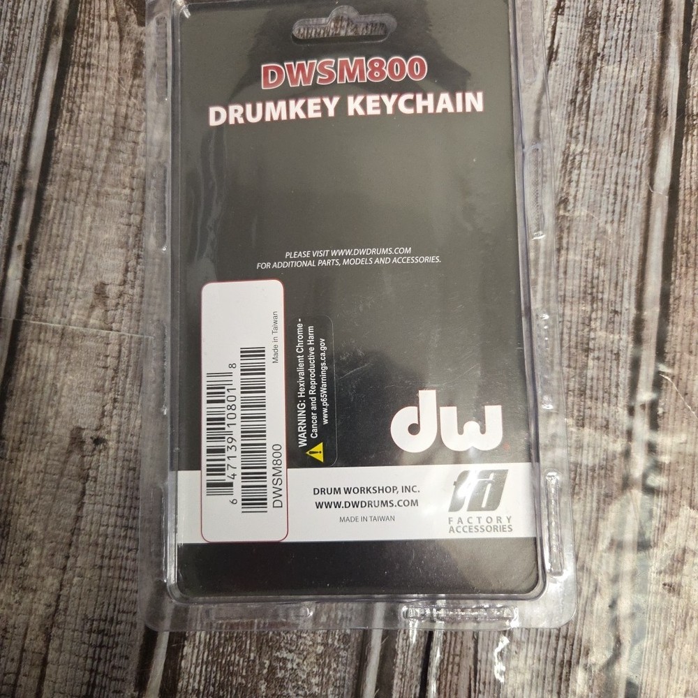 DW DWSM800 Drum Key Keychain New In Packaging