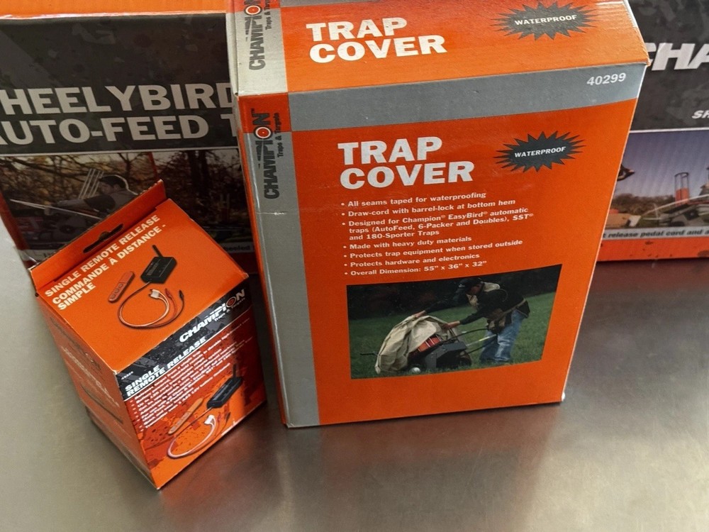 Champion Wheelybird Electronic Trap Auto-Feed, Clay Target Thrower