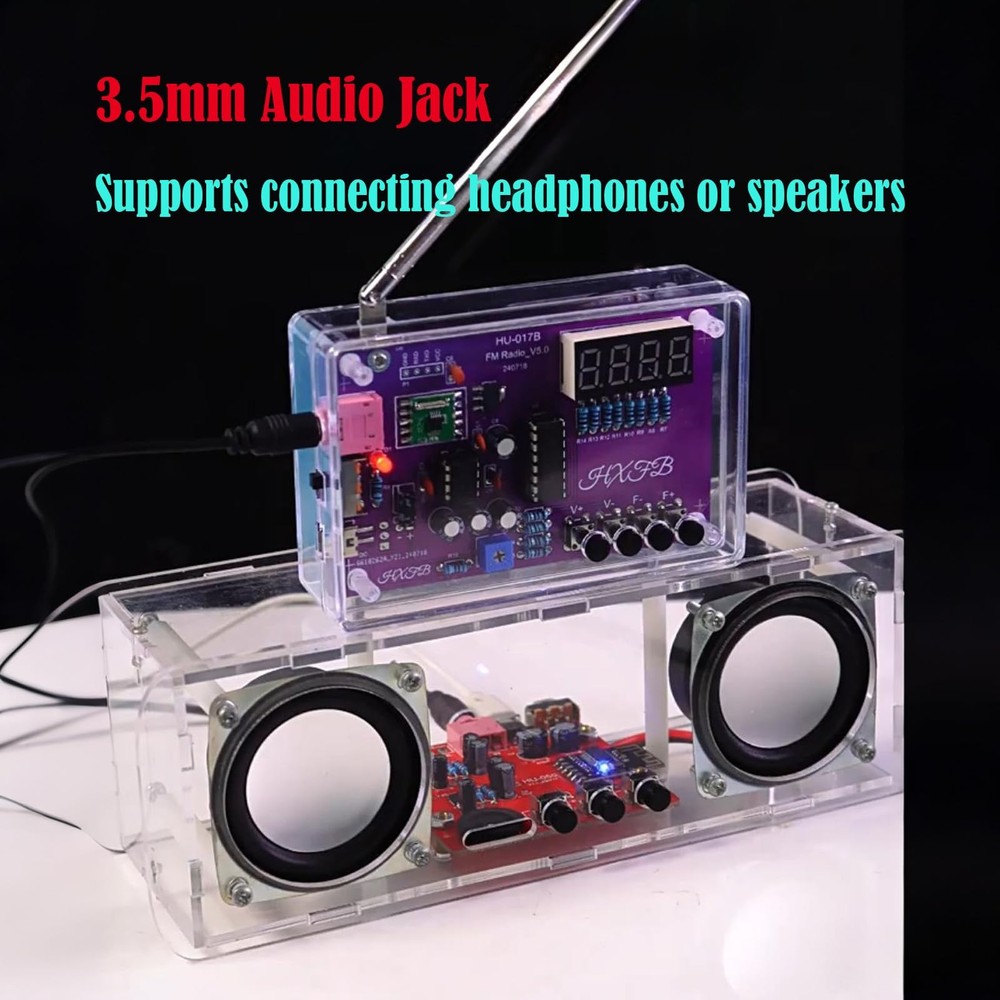 FM Radio Soldering Kit - DIY Electronics Learning Project for Students & Hobb...