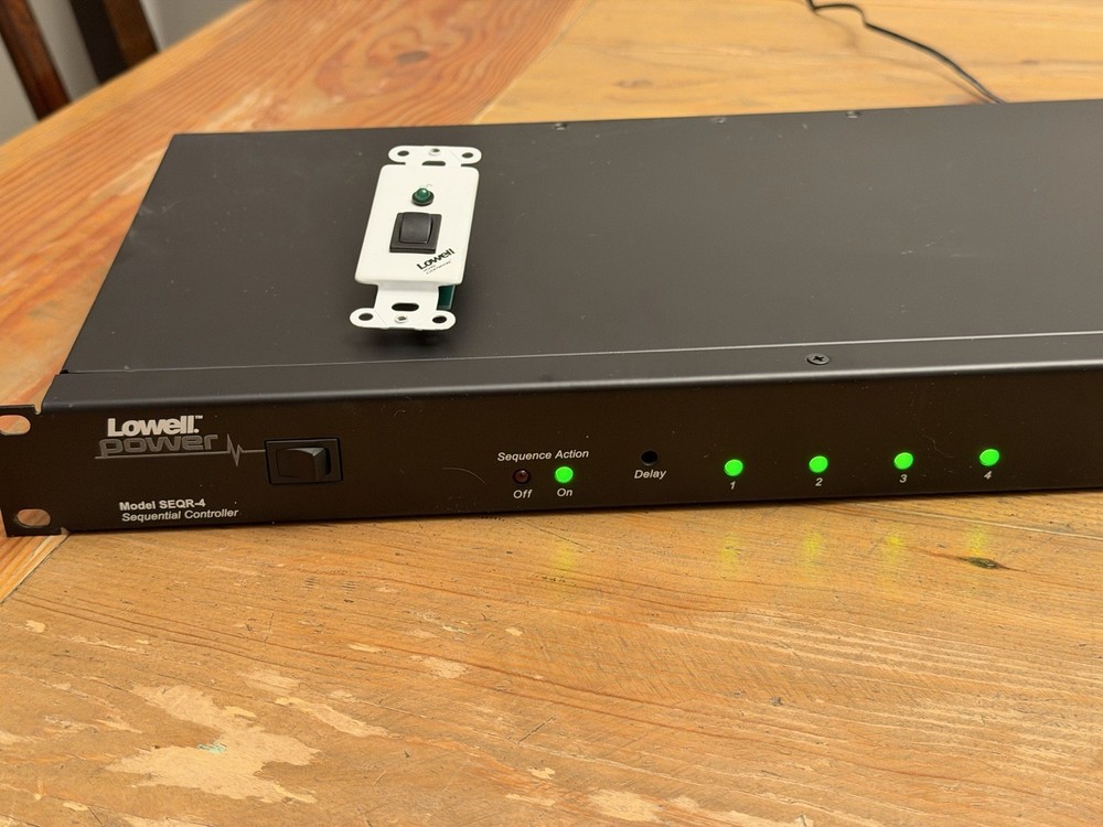 Lowell Model SEQR-4 Sequential Controller Power Sequencer & Rocker Switch