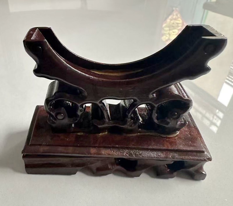 Handcrafted wooden bracelet stand bracket