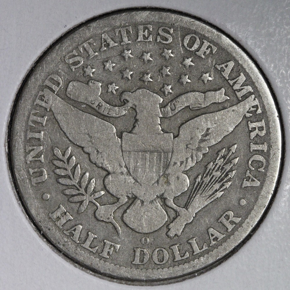 1895-O Barber Silver Half Dollar VG E299 OINE