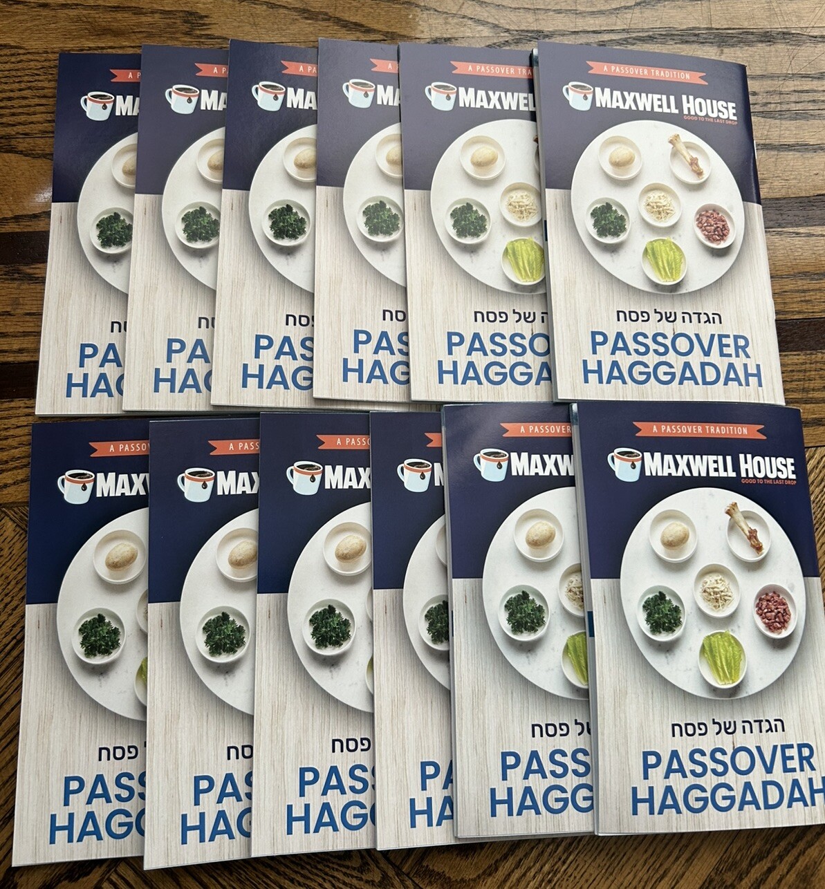 Lot of 12 - Passover Haggadah Maxwell House 2025 Edition Books - Fast shipping!!