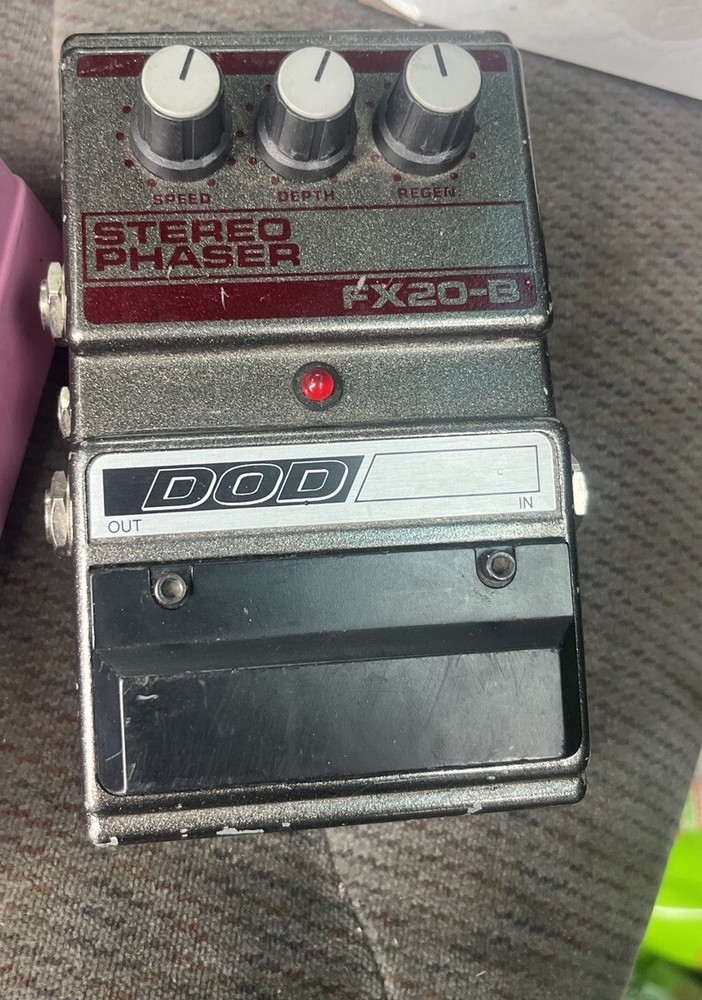 Vintage DOD Electronics Stereo Phaser FX20-B Guitar Effects Pedal Untested 1980s