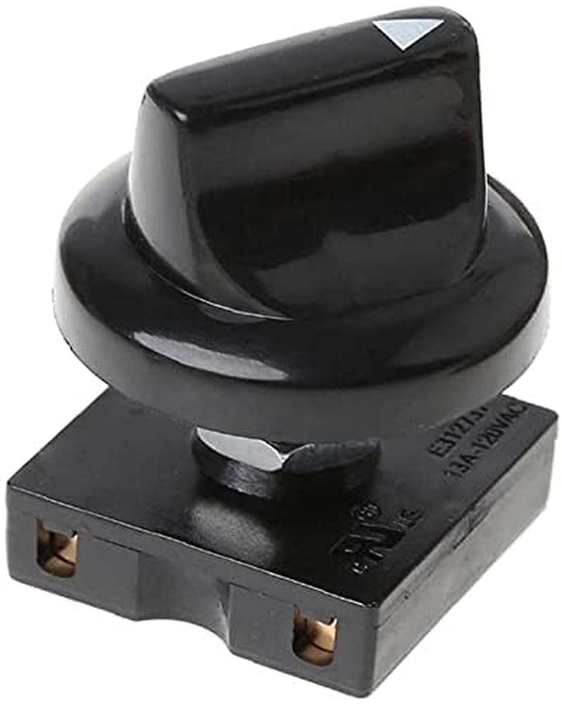 Black Fan Rotary Switch 4 Position 3 Speed Selector Switch Governor with Button