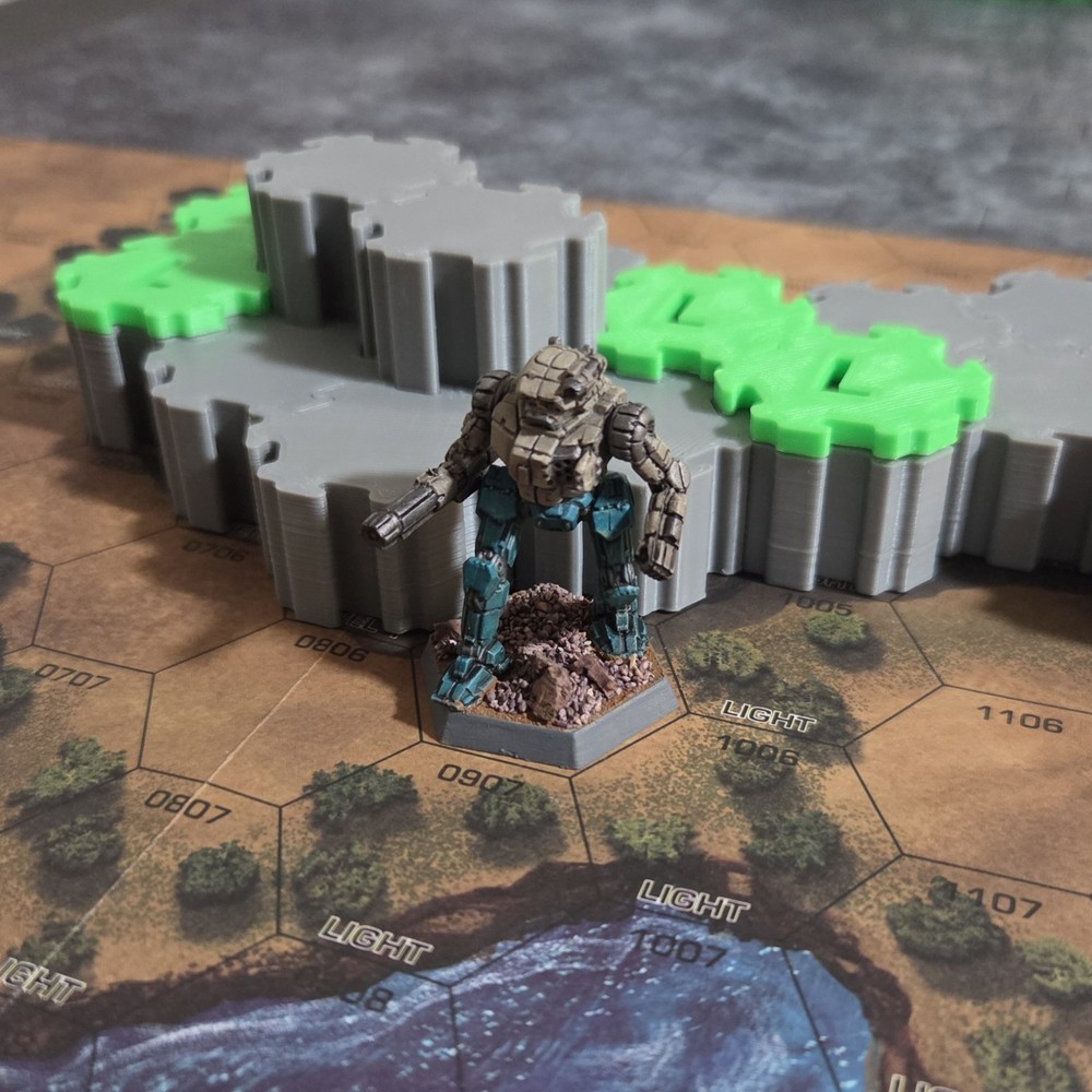 Battletech Scattered Woods - 3D Interlocking Terrain