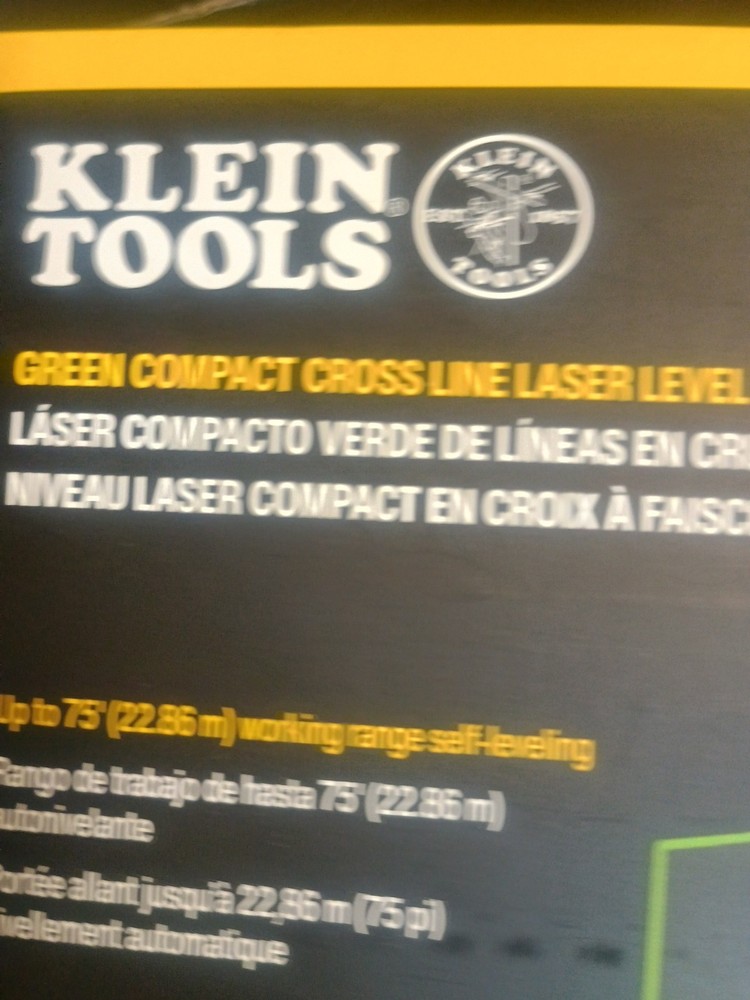 klein Tools 93mclpg Green Coss Line Laser Level With Plumb