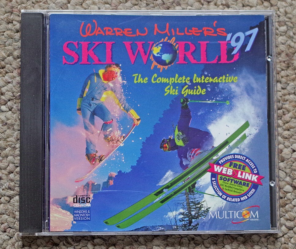 Warren Miller's Ski World '97 CD-ROM Interactive Ski Guide - PC or MAC