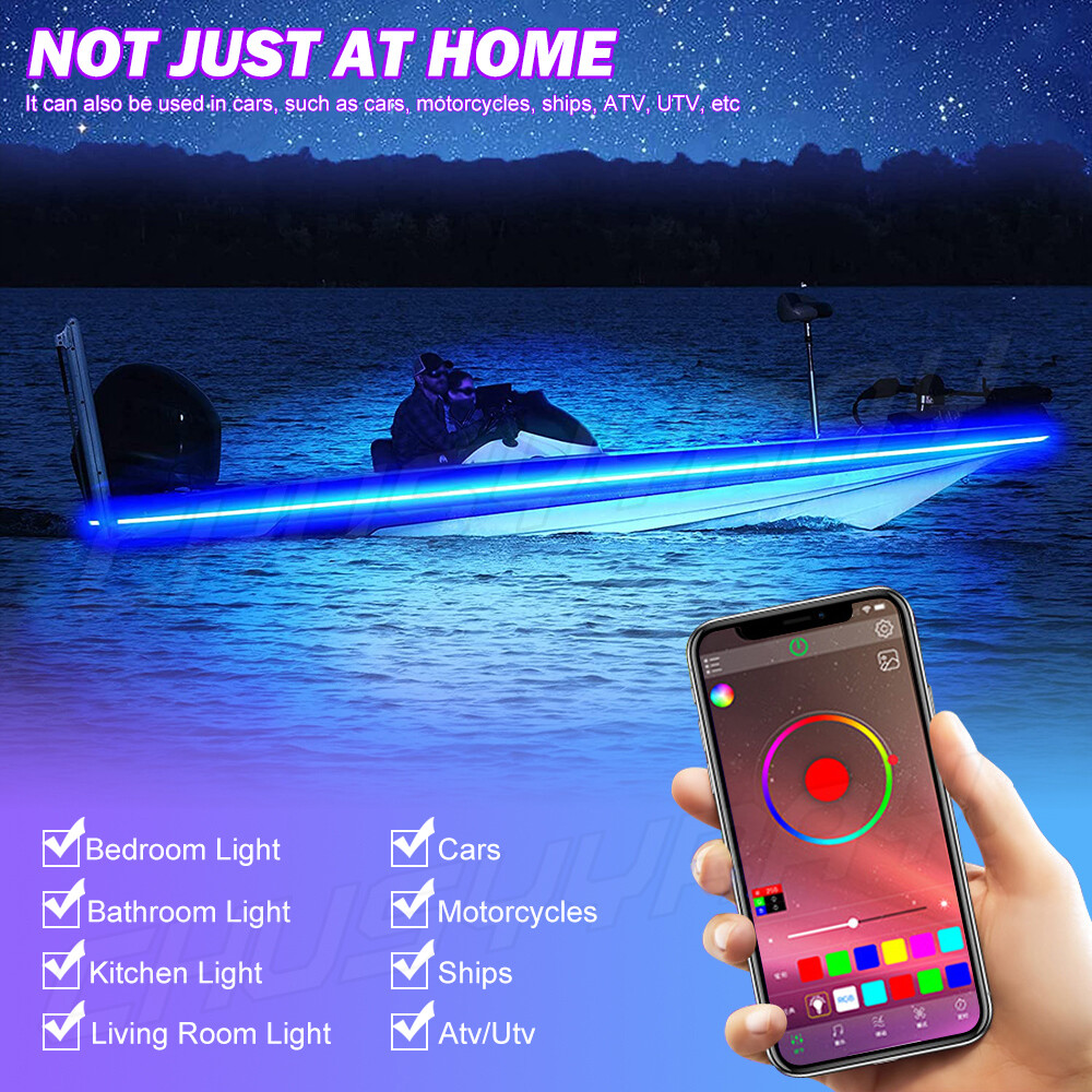 LED RGB Color Changing Lights Remote Bar Billiard Pool Table Bumper