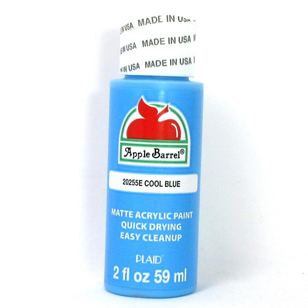 Cool Blue Paint Apple Barrel Acrylic Craft 20255E 2 oz.