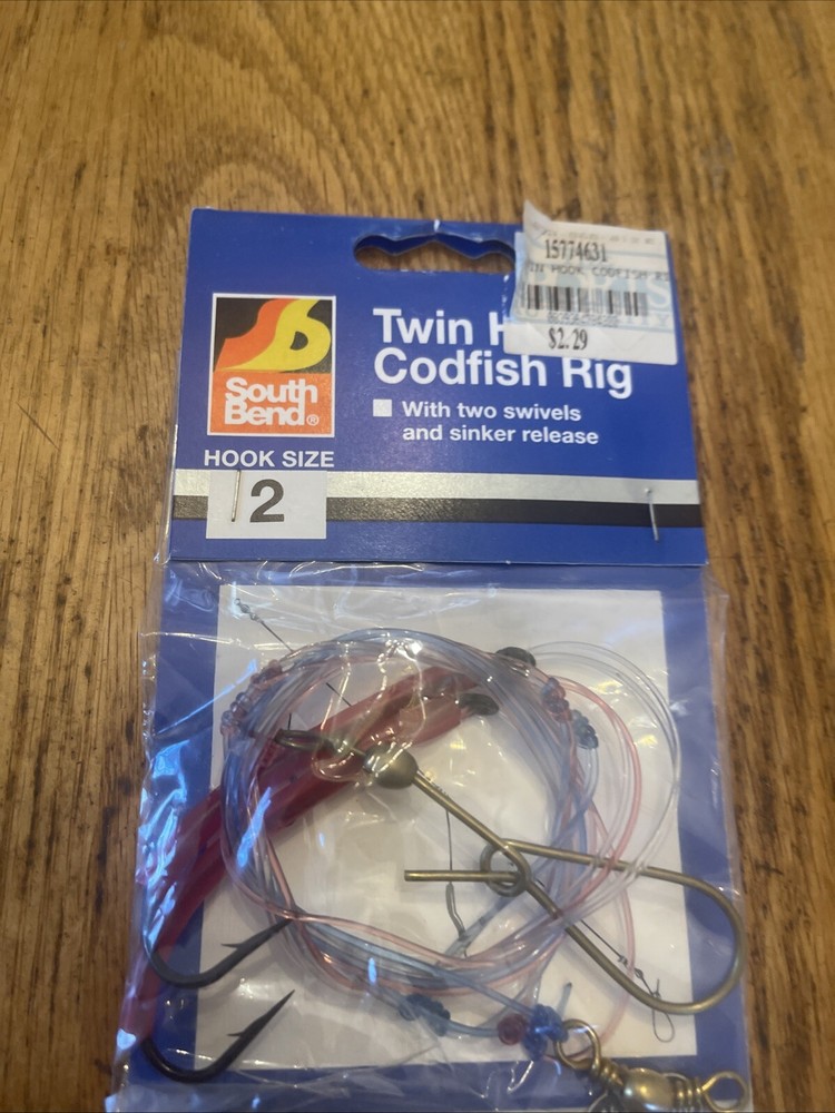 Southbend Twin Hi-low Codfish Rig No CFR-2 Hook Size 2 NOS
