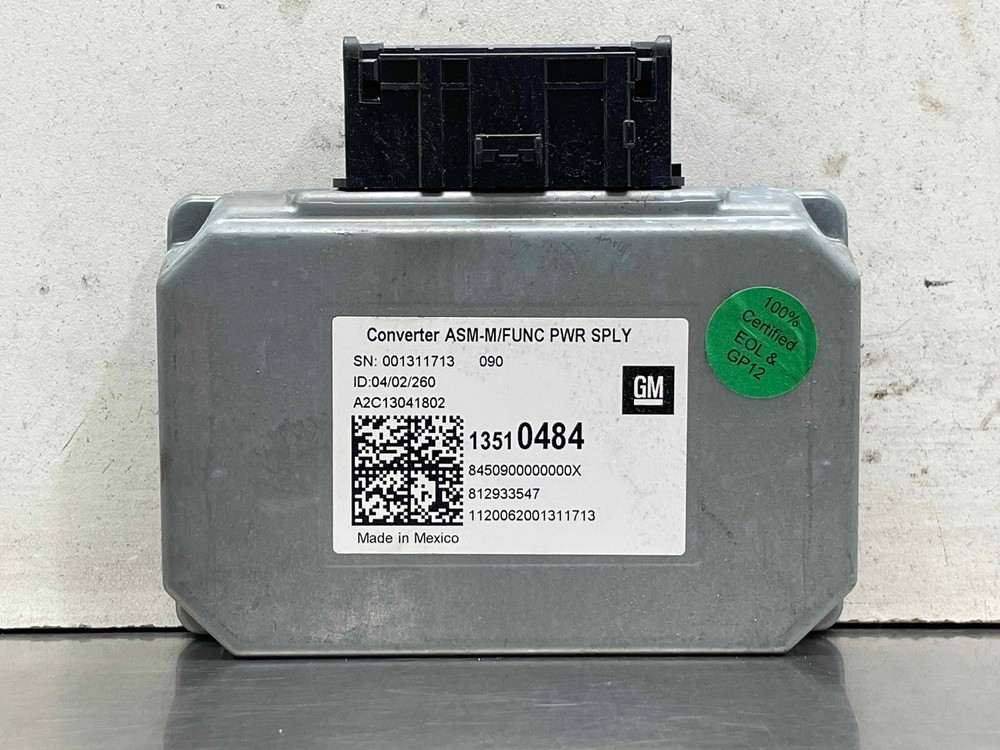 2020 Cadillac XT6 OEM Voltage Inverter Converter Control Module 13510484 2021