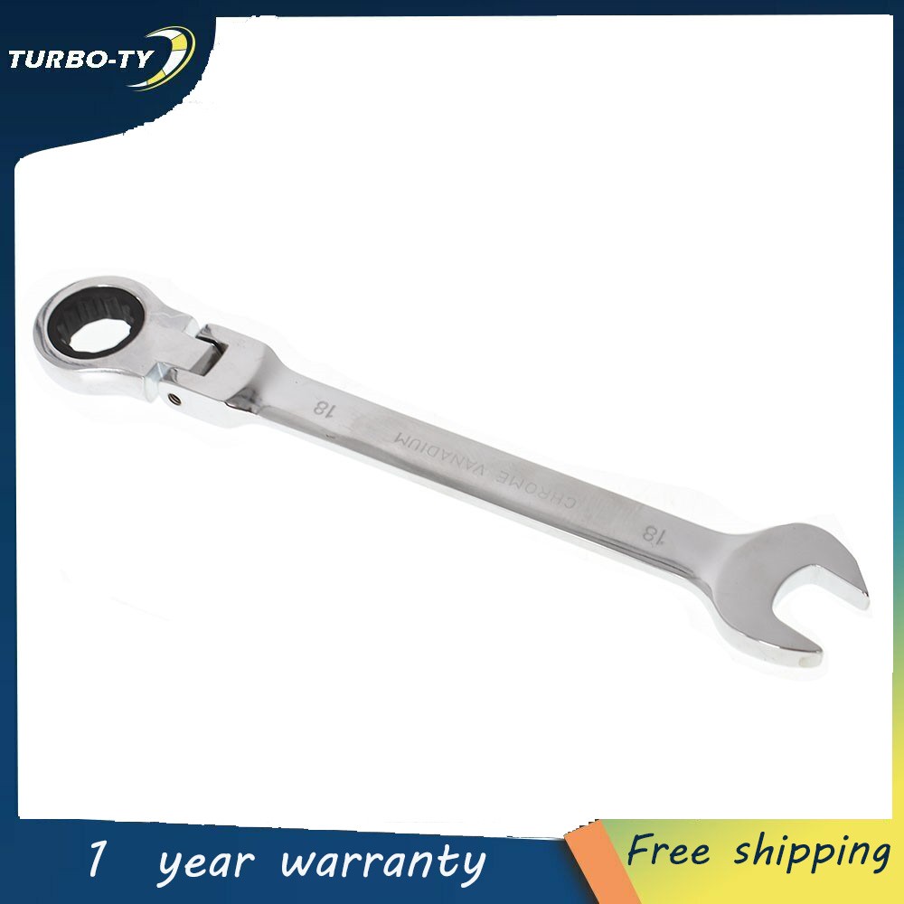 12Pcs 8‑19mm Reversible Ratchet Wrench Ratcheting Socket Spanner Nut Tools