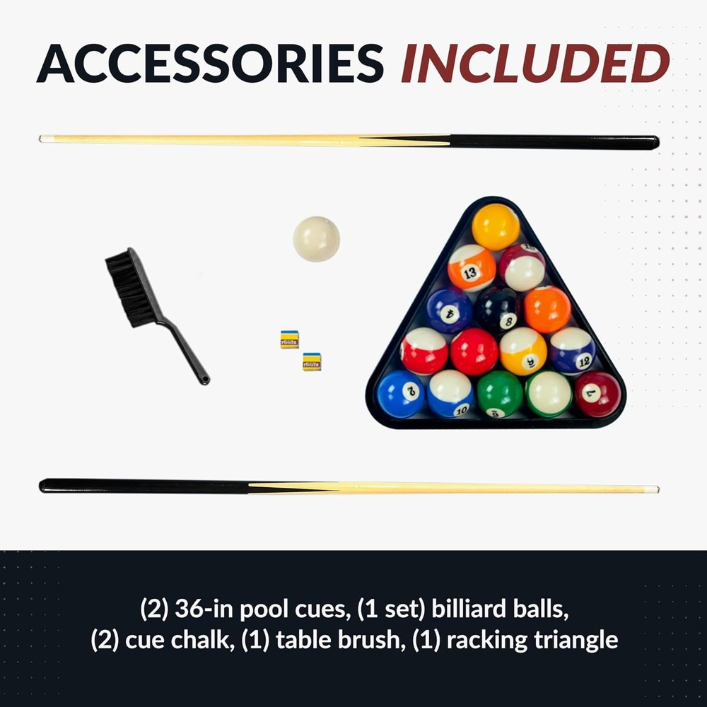 Breakout 40-in Tabletop Billiards Set Dining/Game Tables – Compact Blue Pool