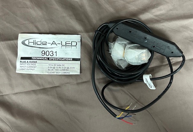 ECCO, Model 9031A CONCEALED WARNING LED, AMBER, 16 FLASH PATTERNS, NEW OLD STOCK