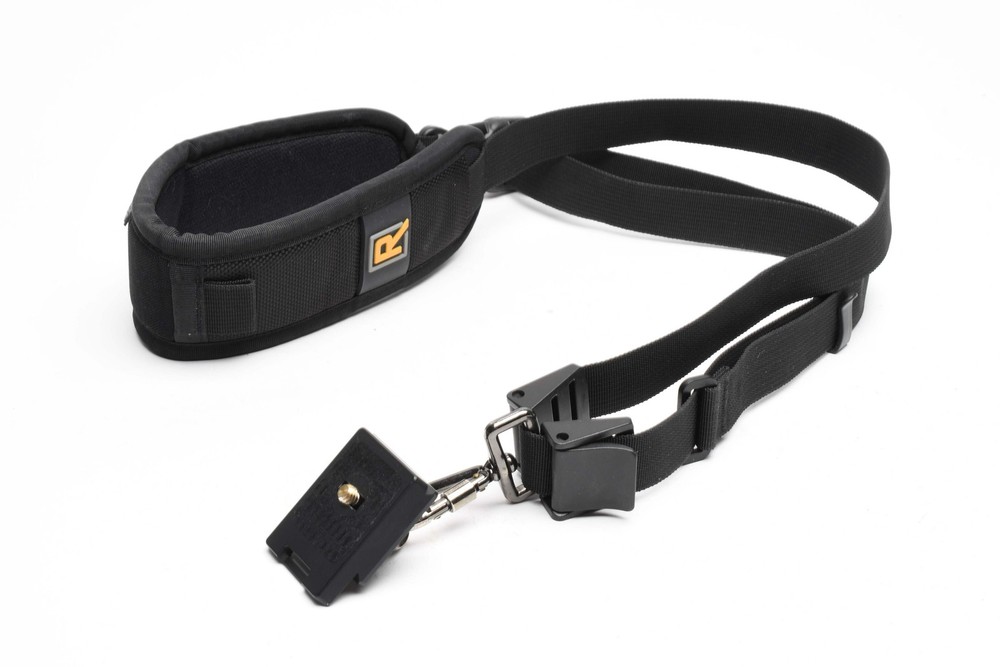 Black Rapid Sling camera strap ~2.25" wide, still great w/Wide base