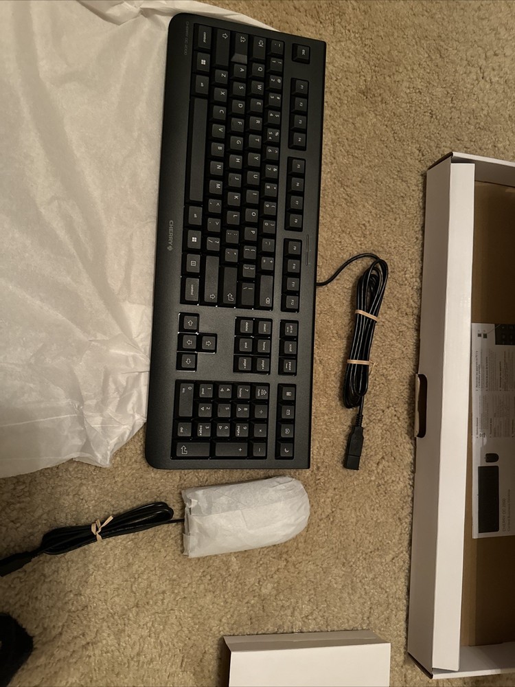 Cherry Wired USB DC2000 POS Mouse & Keyboard Kit - NEW