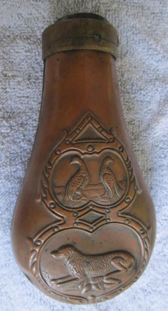 ANTIQUE GUN POWDER FLASK