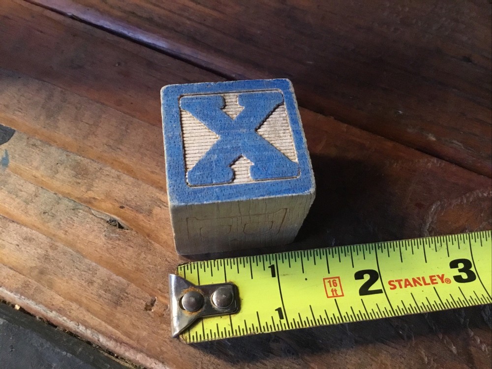 36 Vintage Wooden Blocks, Sterilized