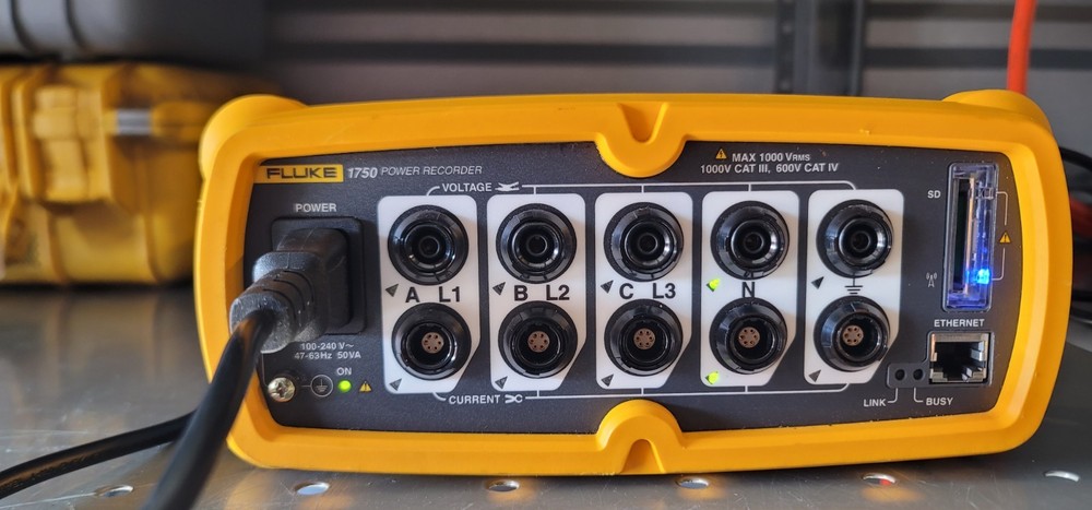 Fluke 1750 3 Three Phase Power Quality Recorder Analyzer Meter