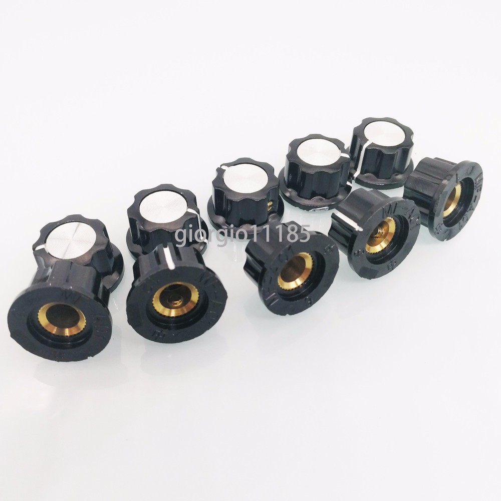 10pcs plastic control round screw type pot potentiometer Knob MF-A01
