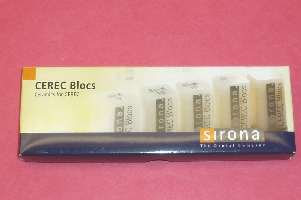 Sirona Cerec shade guide dental teeth tooth systems milling unit blocks bloc