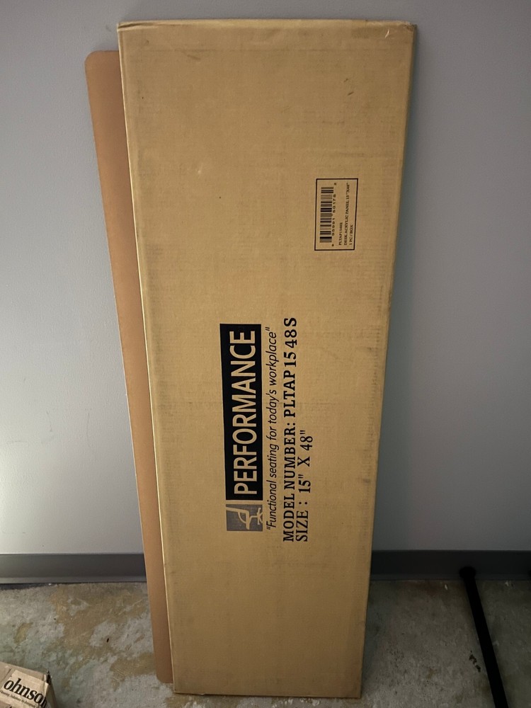 Acrylic desk screen 15" x 48"