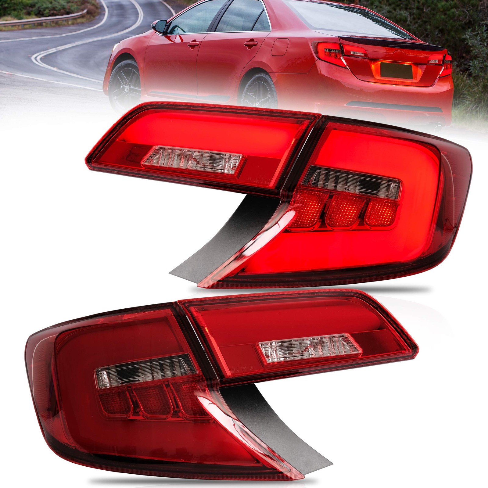 Tail Lights Assembly fit for 2012-2014 Toyota Camry Plug and Play
