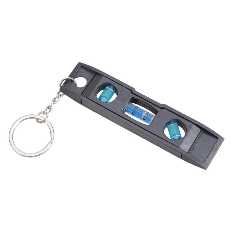 Level 3 Bubble Precise Horizontal Ruler Keychain for Quick Measurements