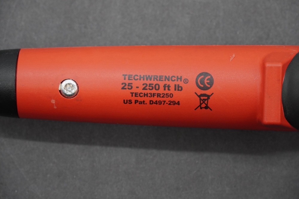 Snap On Tools Torque Wrench 1/2” Drive Techwrench Electronic 25-250ft TECH3FR250