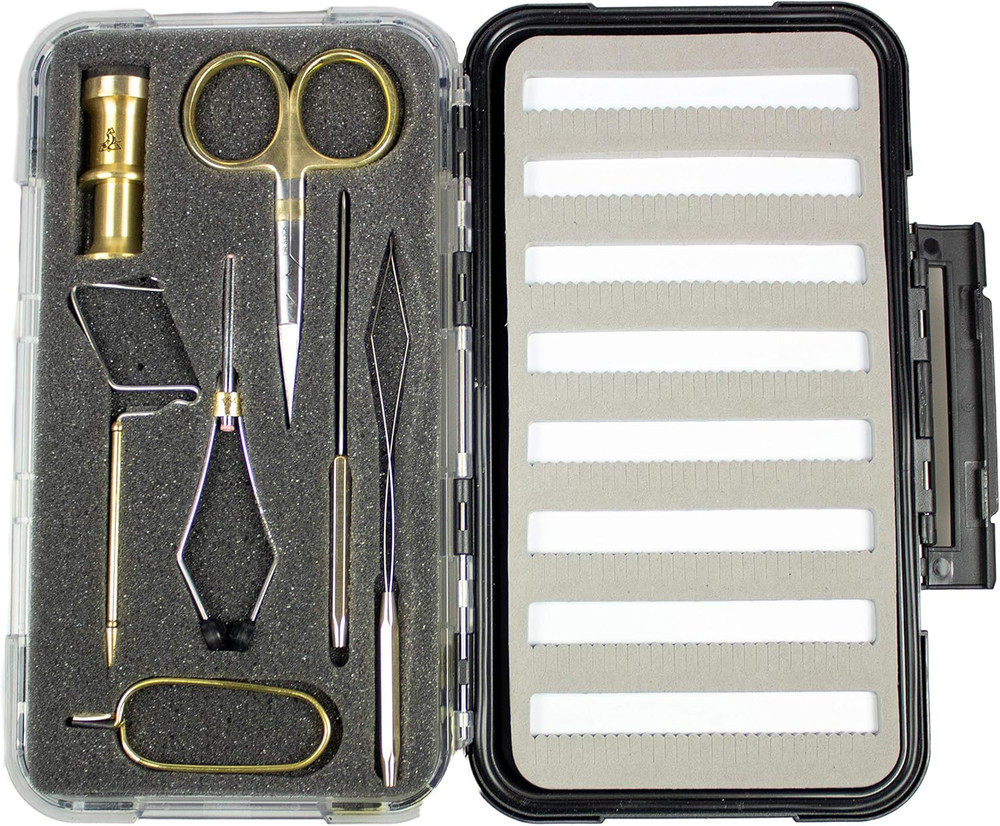 Dr Slick Fly Tying Tools Gift Set with Fly Box Combo.