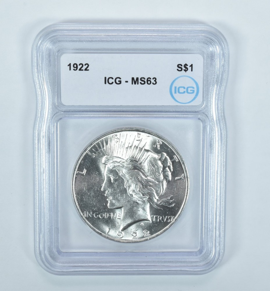 1922 Peace Silver Dollar MS63 ICG