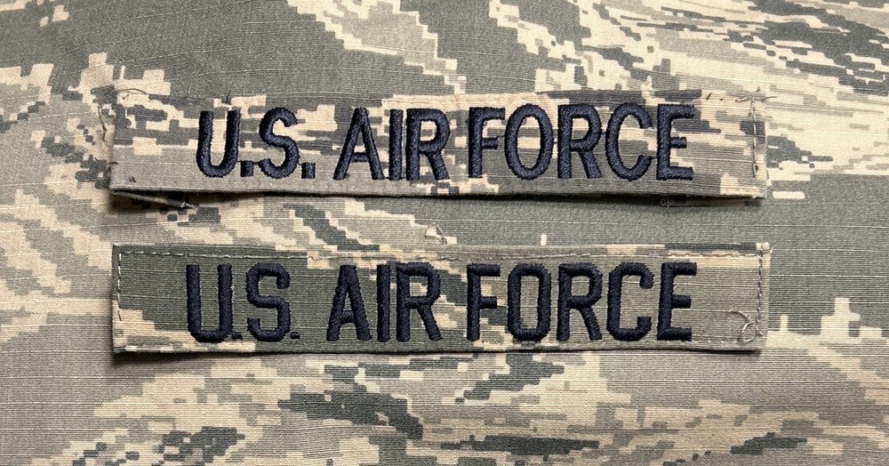 US Air Force Tapes (2) ABU Sew-On USAF