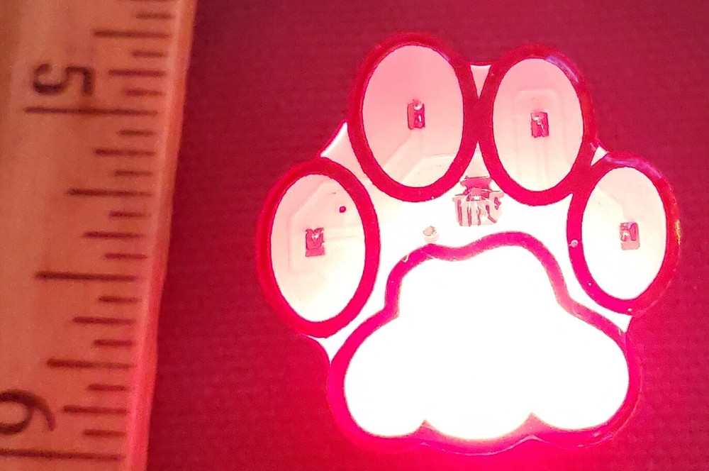 Fun Novelty 1" Lighted Paw Print