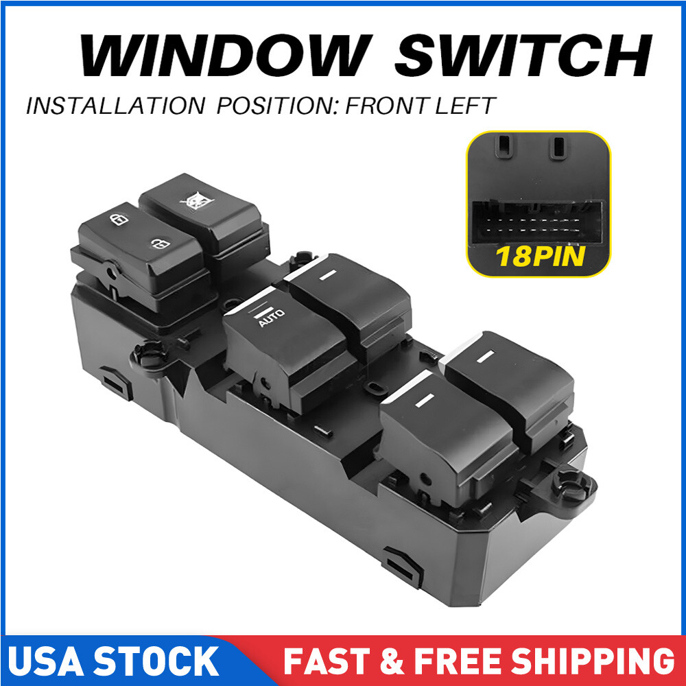 Master Power Window Control Switch Left Driver Side For 2016-2018 Hyundai Tucson