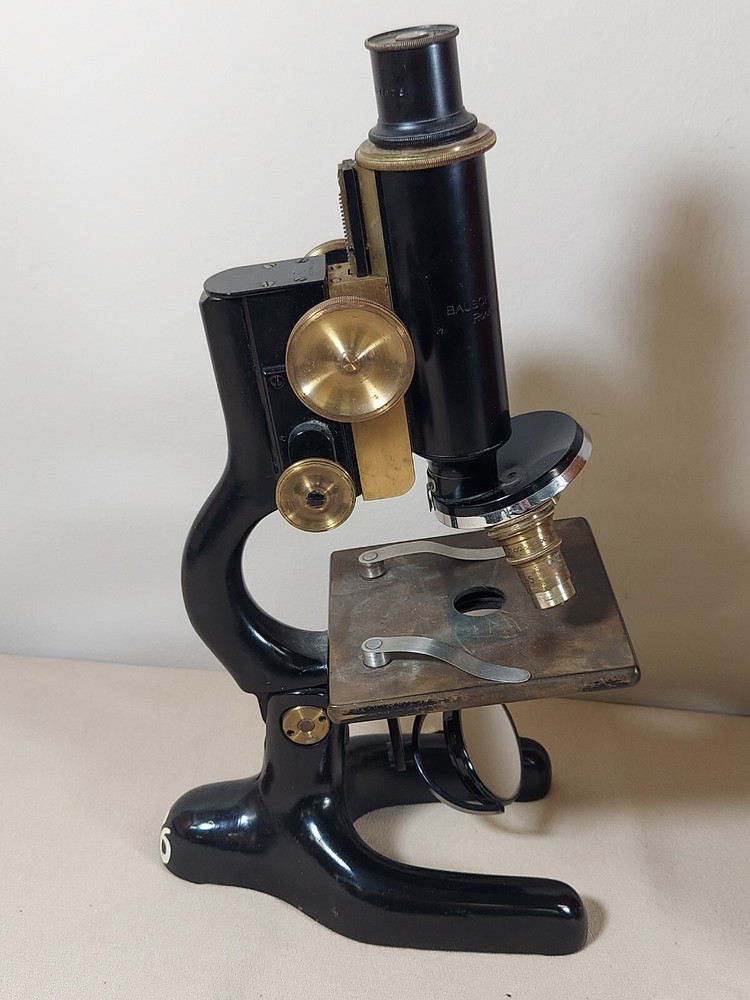 Antique 1915 Bausch&Lomb Optical Microscope With Box