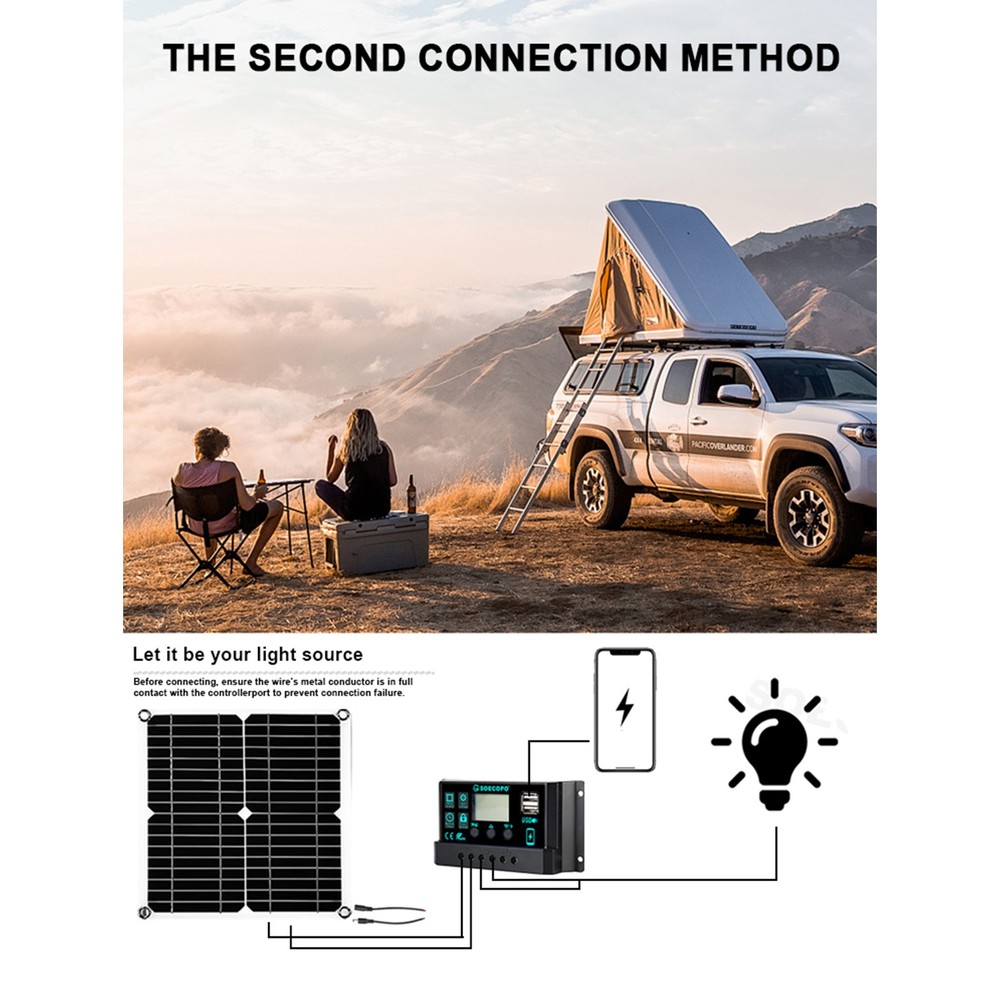 30000W High-Efficiency Solar Energy System | 300W Panel + Controller + Inverter