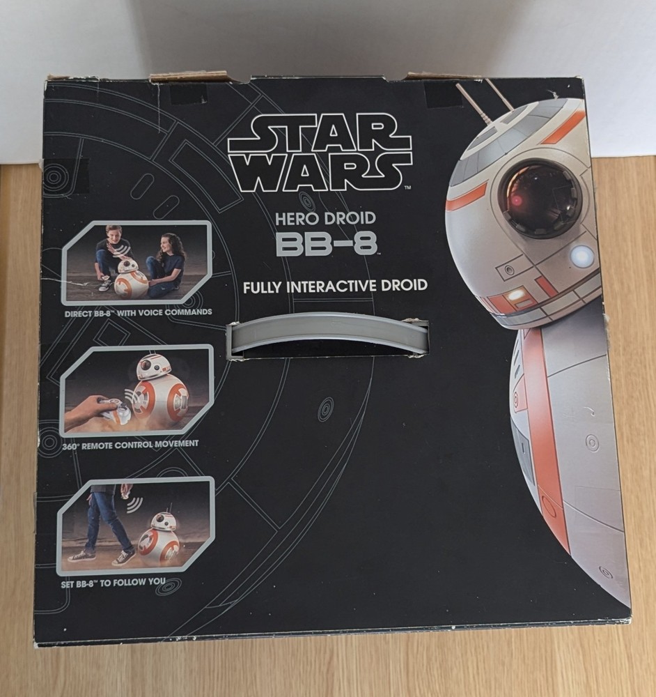 (NEEDS REPAIR) SpinMaster BB-8 Star Wars Interactive Hero Droid w/ accessories