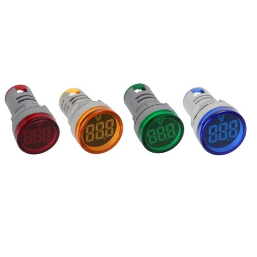 Led Voltage Indicator 22 mm – Digital Voltmeter AC20-500V with led 4 Assorted