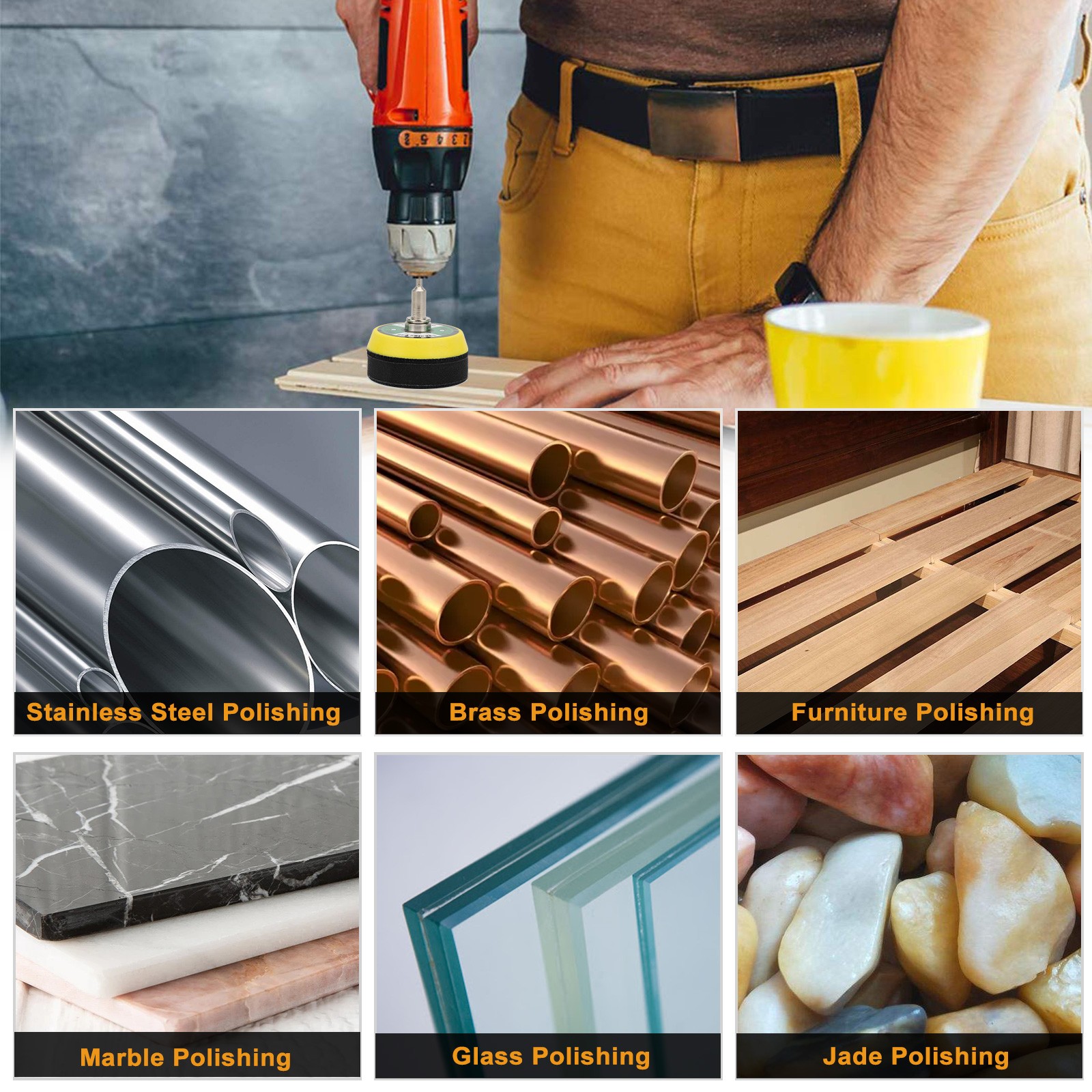 195Pcs 2 Inch Sanding Disc 1/8" 1/4" Shank Set for Drill Die Grinder Rotary Tool