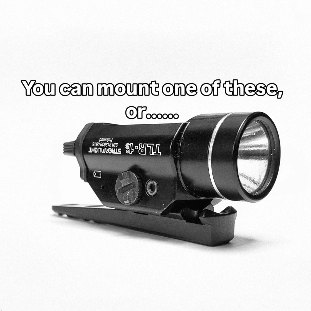 M-LOK Inline light mount. G8TR.