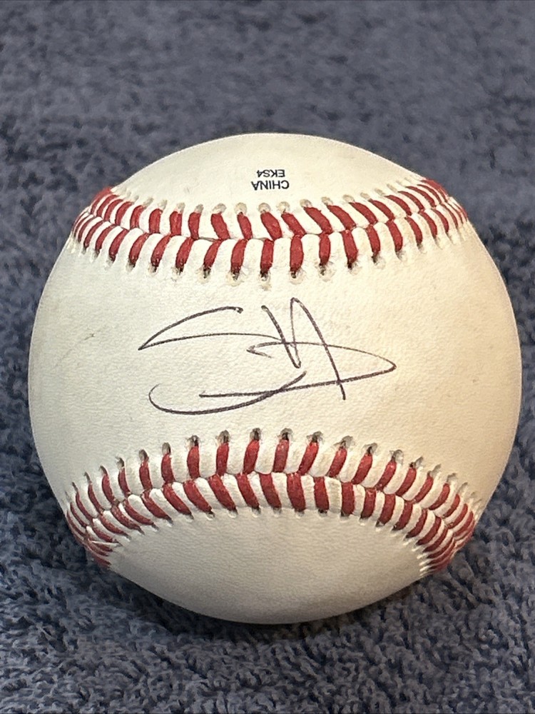 slade heathcott signed baseball autograph ball auto ee